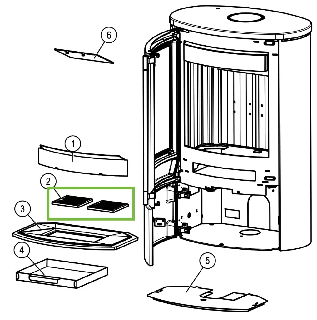 Lotus Jubilee 35 - Set van 2 roosters voor bodemplaat