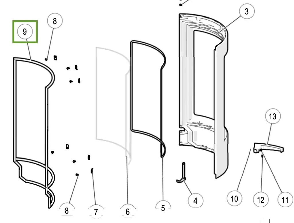 Lotus Prestige Sola - Joint pour porte ø 14mm