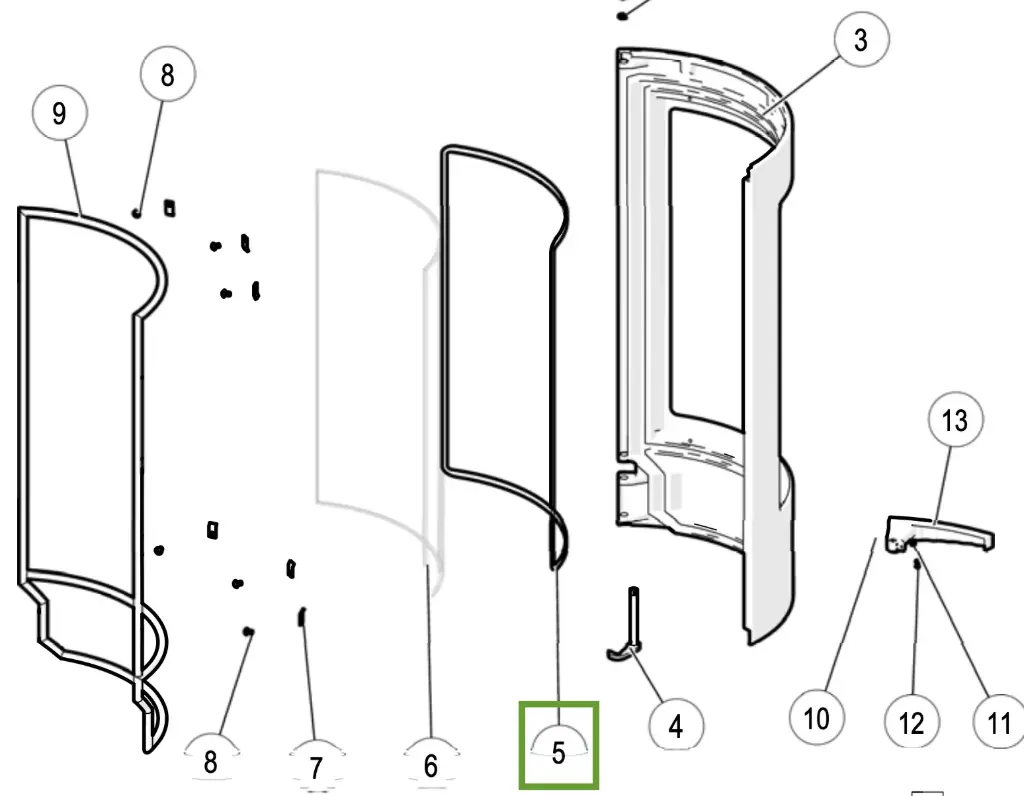 Lotus Prestige Sola - Dichting glas ø 6mm
