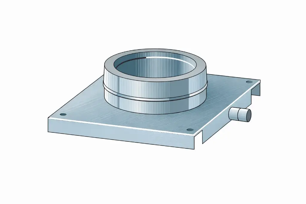 DFFT - Plaque de départ pour montage au sol/mur 