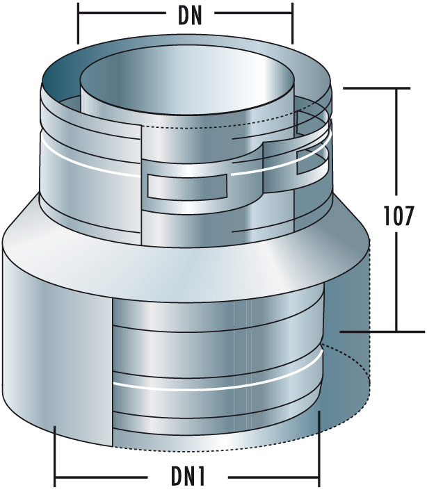 ASERE130-100 - Air-Stream Reductie 130-100 mm