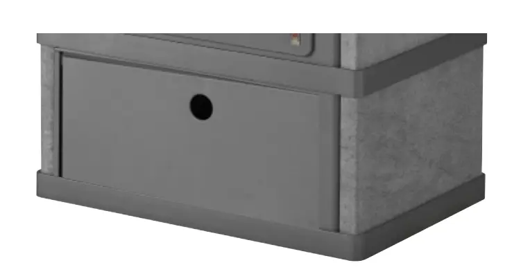 Lotus 2080 - Wood compartment with soapstone (black)