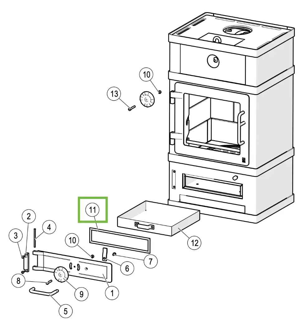 Lotus 2060/2080 - Dichting aslade ø14mm (1m)