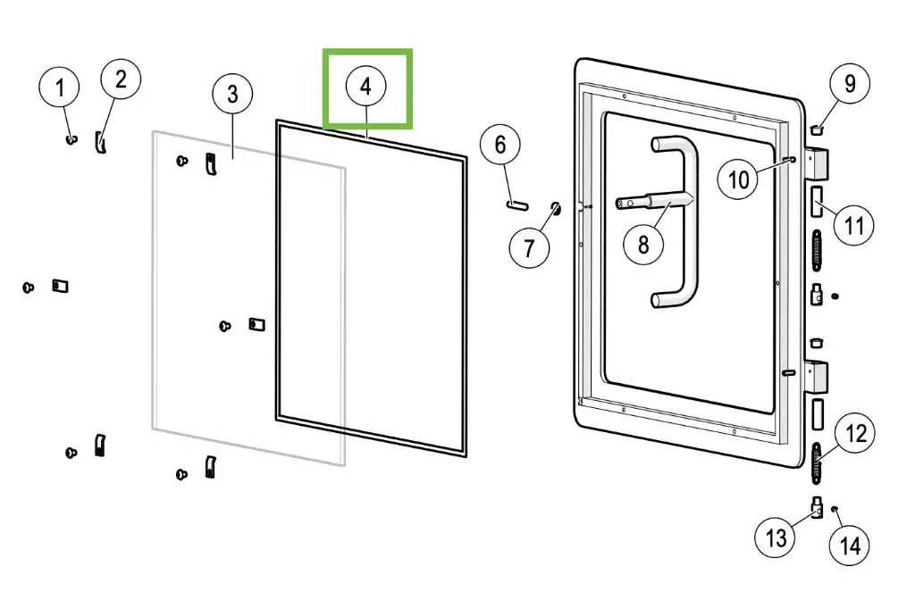 Lotus 2060/2080 - Dichtung glas ø6mm