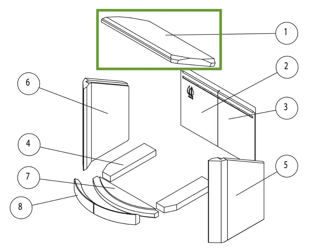 Lotus 5000/7000 - Smoke diversion plate (5000-5100-7000)
