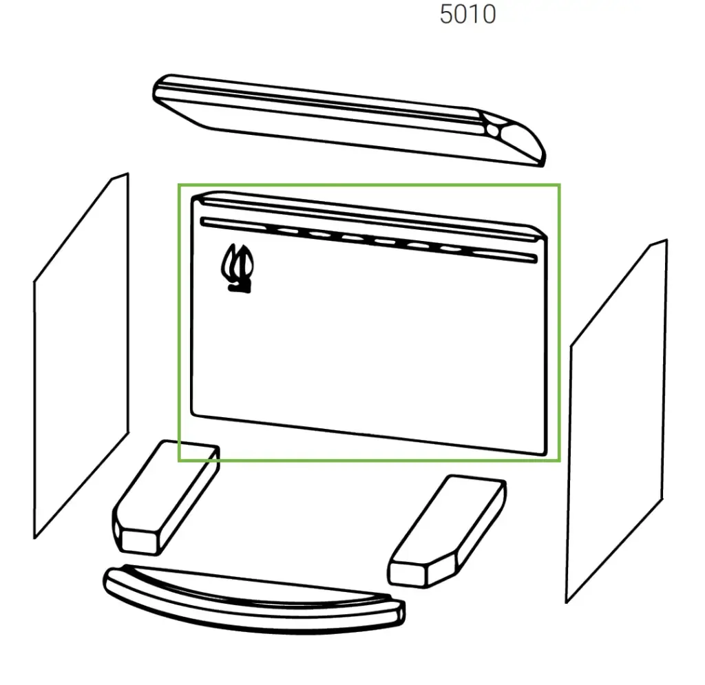 Lotus 5000/7000 - Skamolex paroi arrière (5010-5060 ancien modèle)
