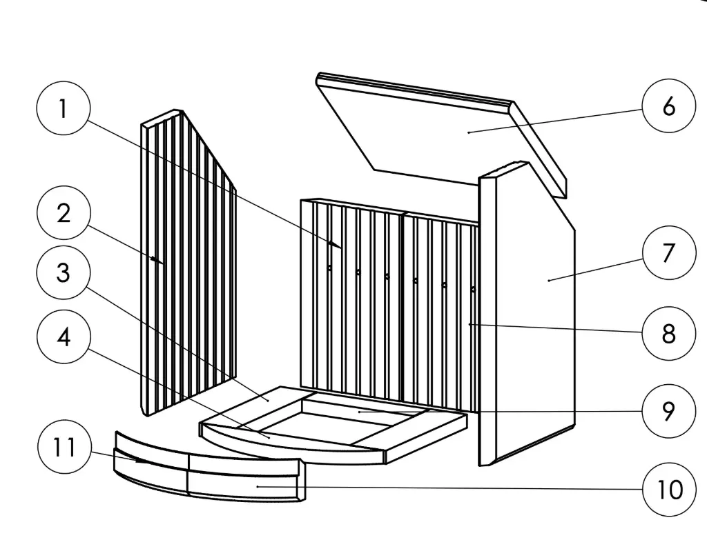 Lotus 8000 - Skamolex set of plates