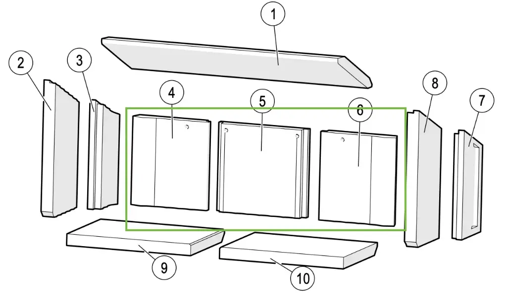 Lotus H370 petite - Skamolex rugwand