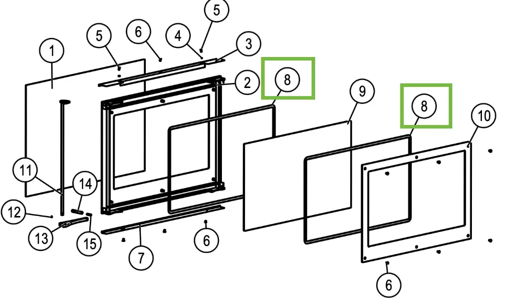 Lotus H370 Petite - Dichting glas ø 6mm