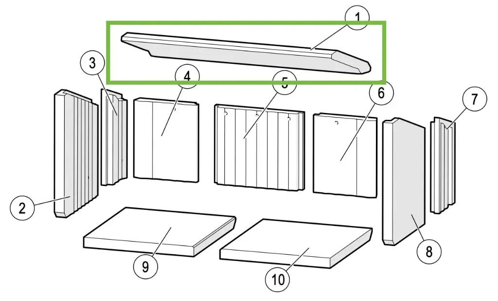 Lotus H470 - Rookomleidingsplaat - golvend