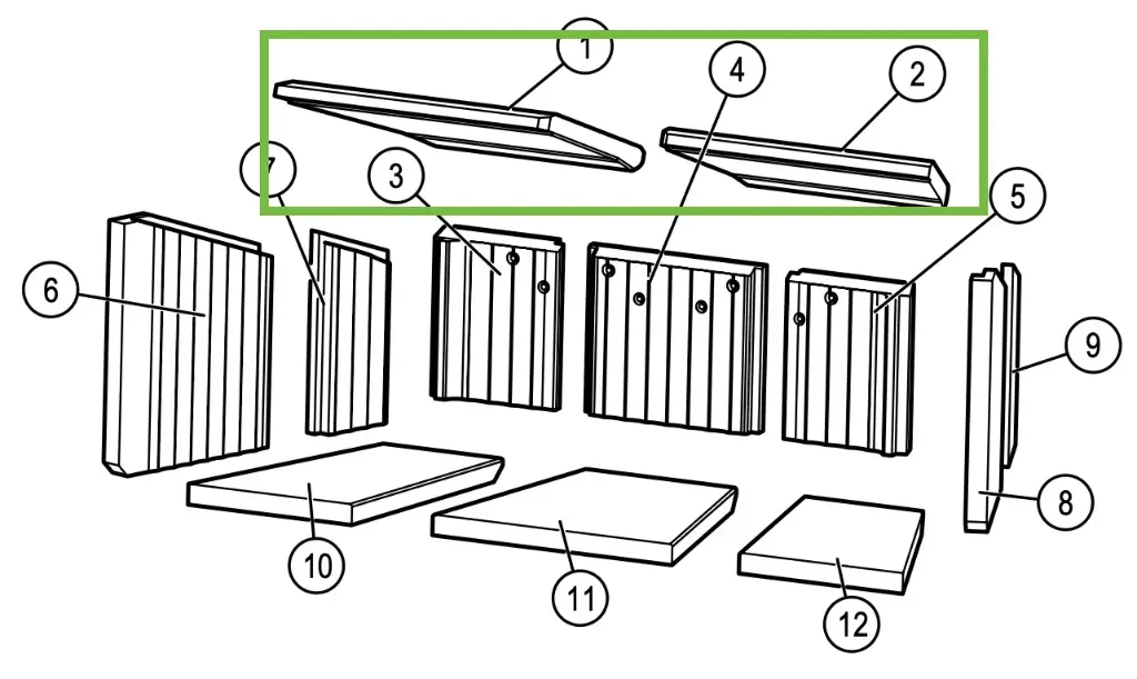 Lotus H470 W - Plaque refractaire - ondulé