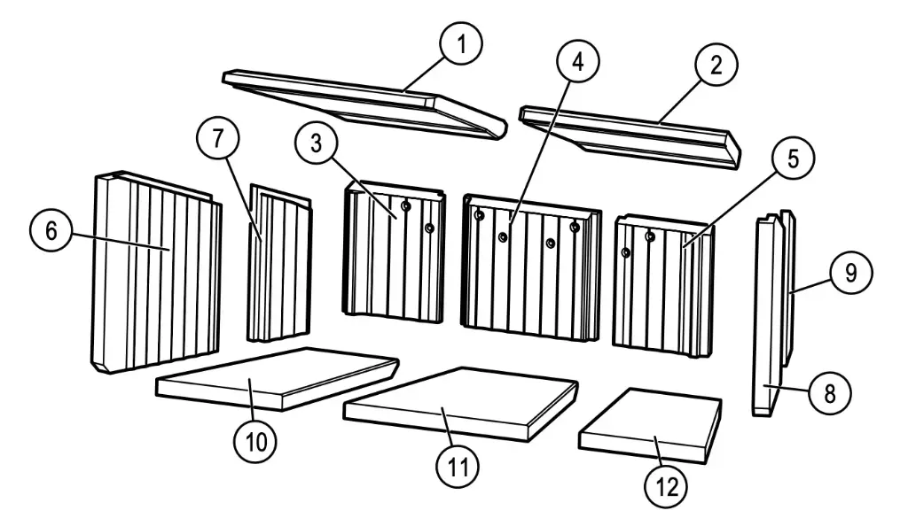 Lotus H470 Wide -  Skamolex set platen - golvend