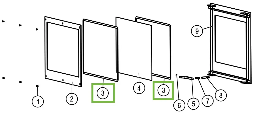 Lotus H470 - Dichting glas ø 6mm