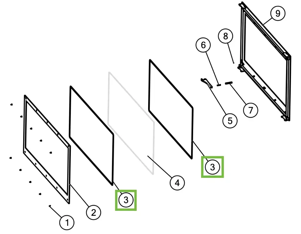 Lotus H570 W - Joint pour vitre ø 6mm