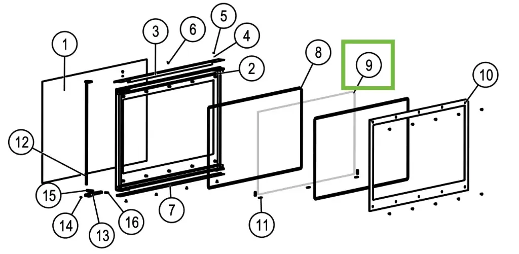 Lotus H570W - Glas voor Magic deur (960x535)