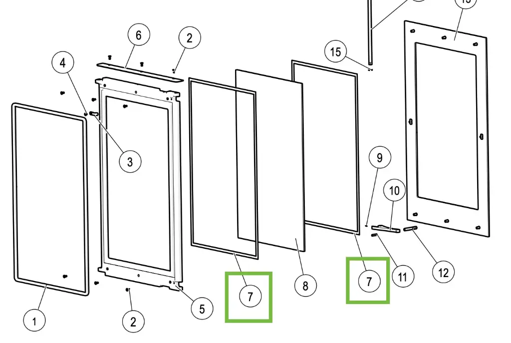 Lotus H700 - Dichtung glas ø6mm