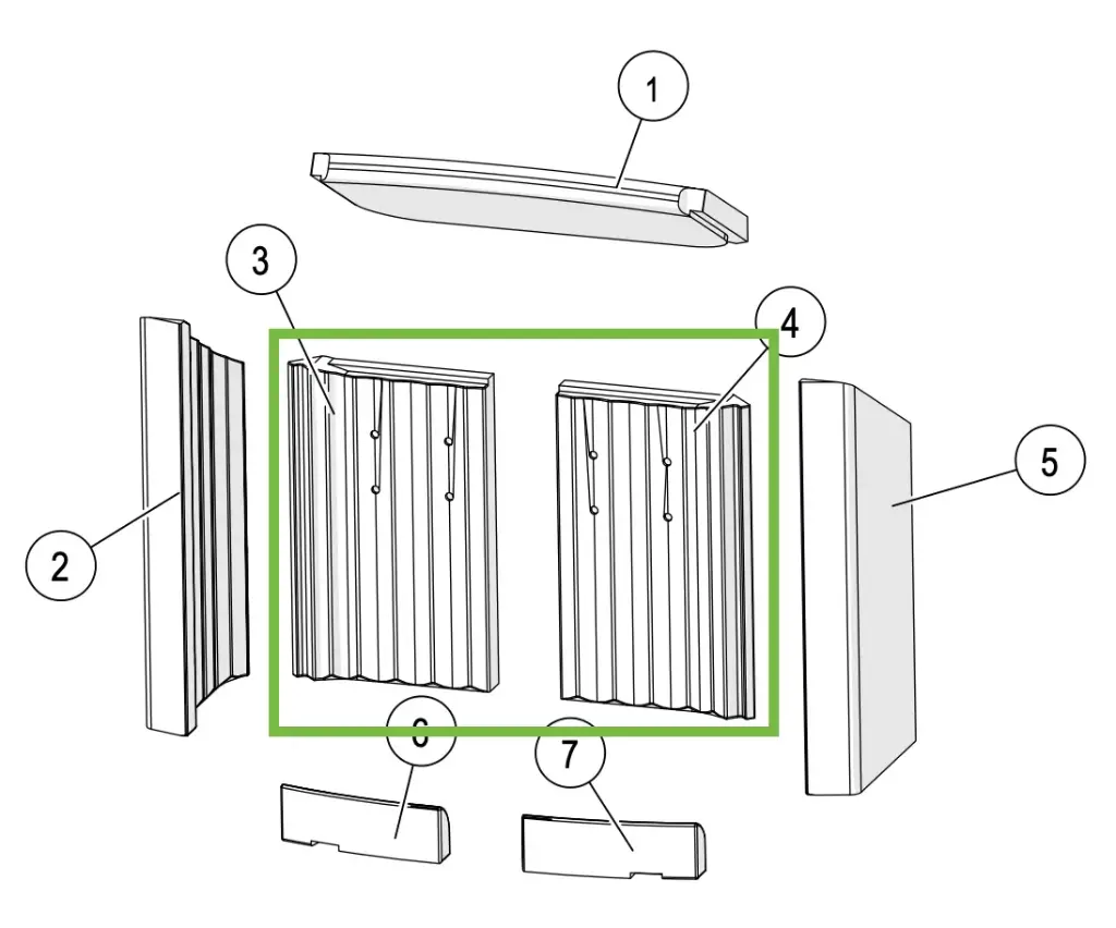 Lotus Jubilee 15 - Skamolex paroi arrière (2pc)