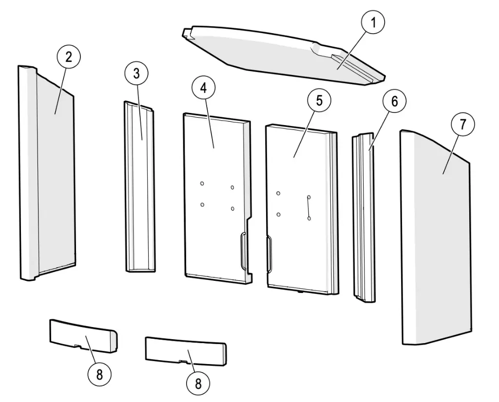 Lotus Jubilee 25 - Skamolex set platen (zijwanden, rug, rookomleidingsplaat)