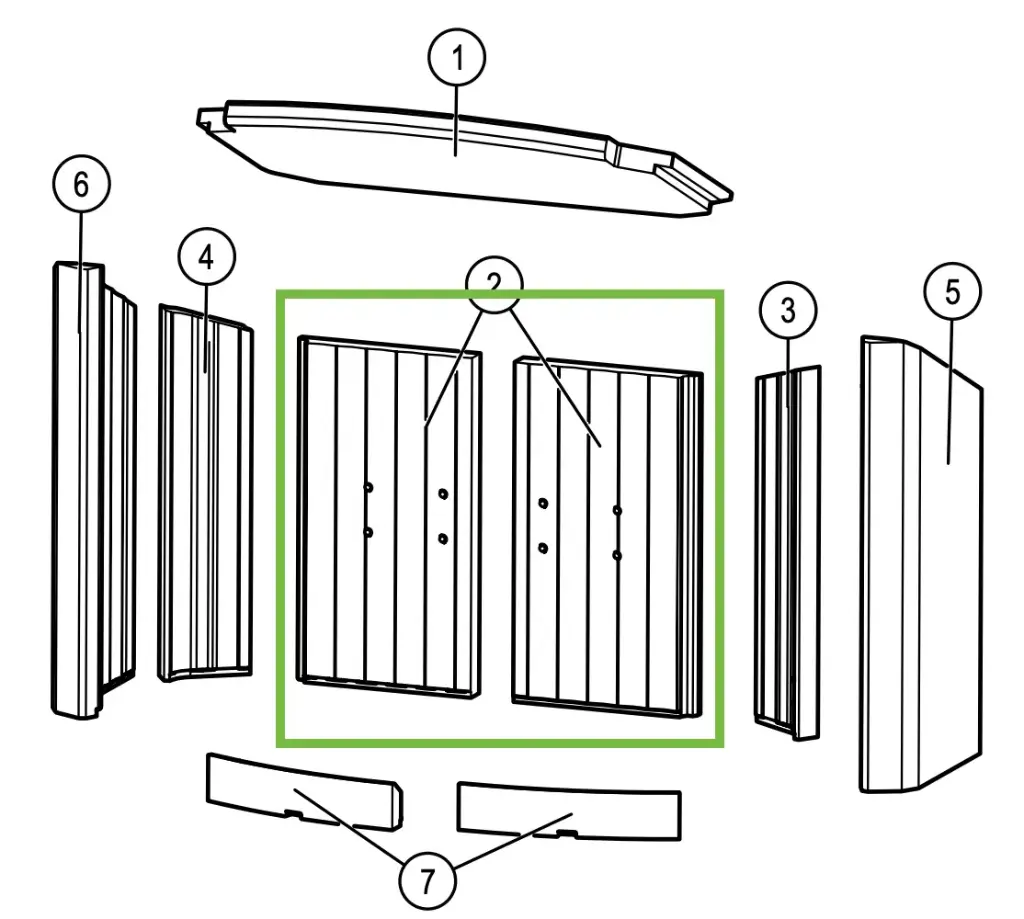 Lotus Jubilee 35 - Skamolex rugwand (2st)