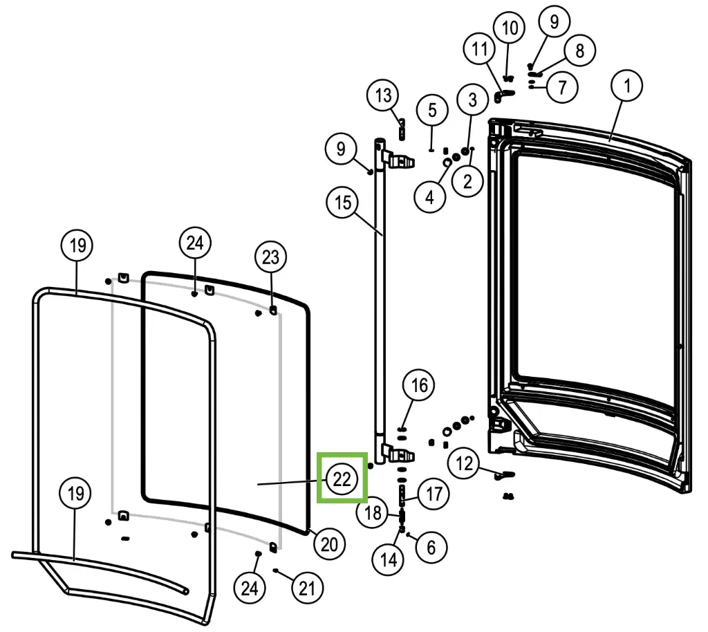 Lotus Jubilee 35 - Glas deur