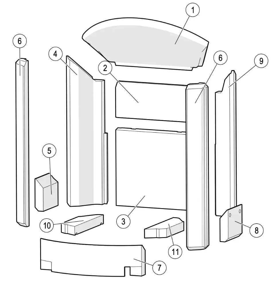 Lotus Liva - Skamolex set platen ( met zijglas )