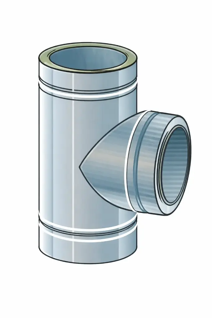 DFF90 - Raab DW T-stuk 90°