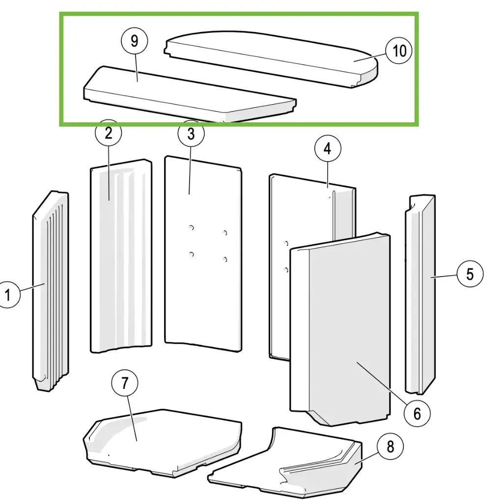 Lotus M - Plaque refractaire (x2)