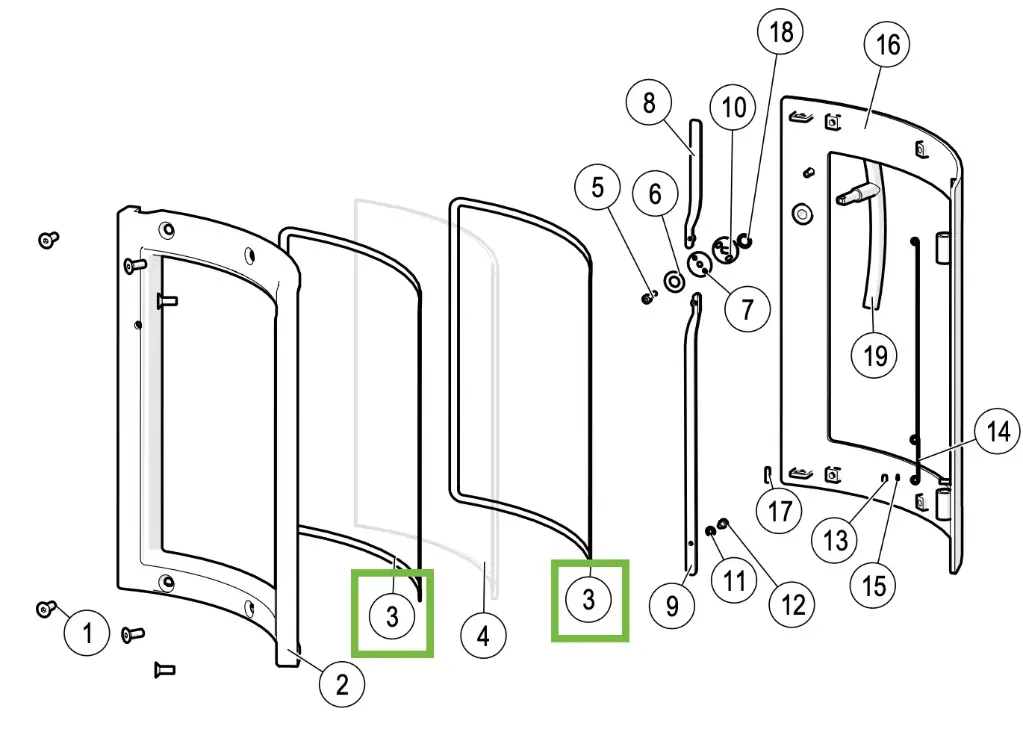 Lotus M - Joint pour vitre ø 6mm