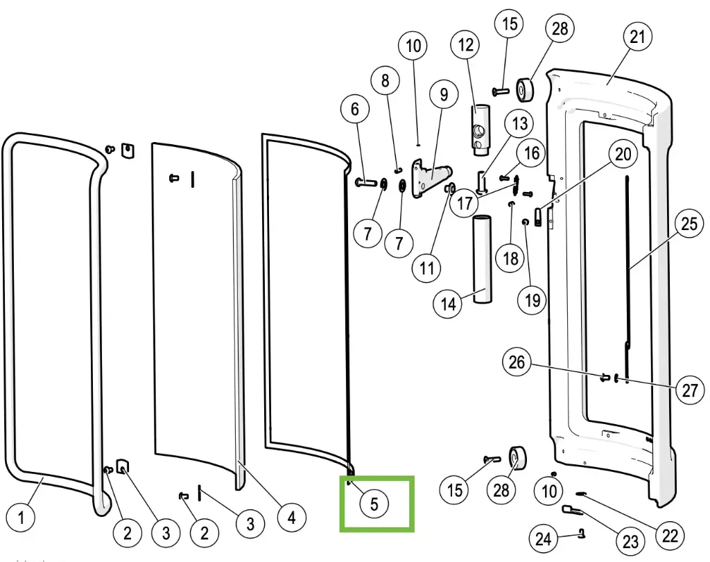 Lotus Maestro - Dichtung glas ø 6mm