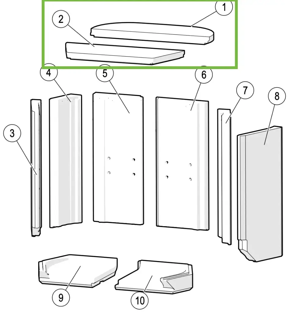 Lotus Maestro - Plaque refractaire (2pc)