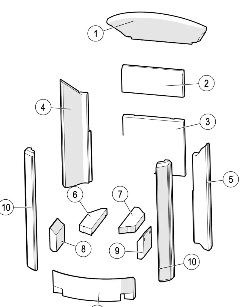 Lotus Mira - Skamolex set platen ( met zijglas )