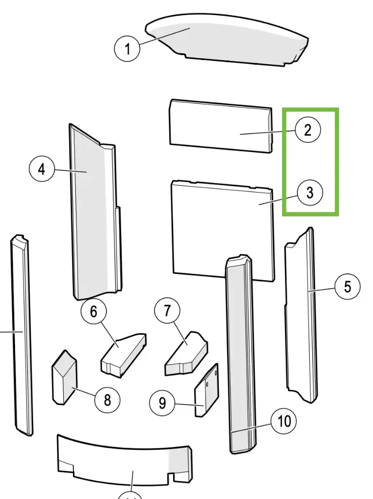 Lotus Mira - Skamolex rugwand