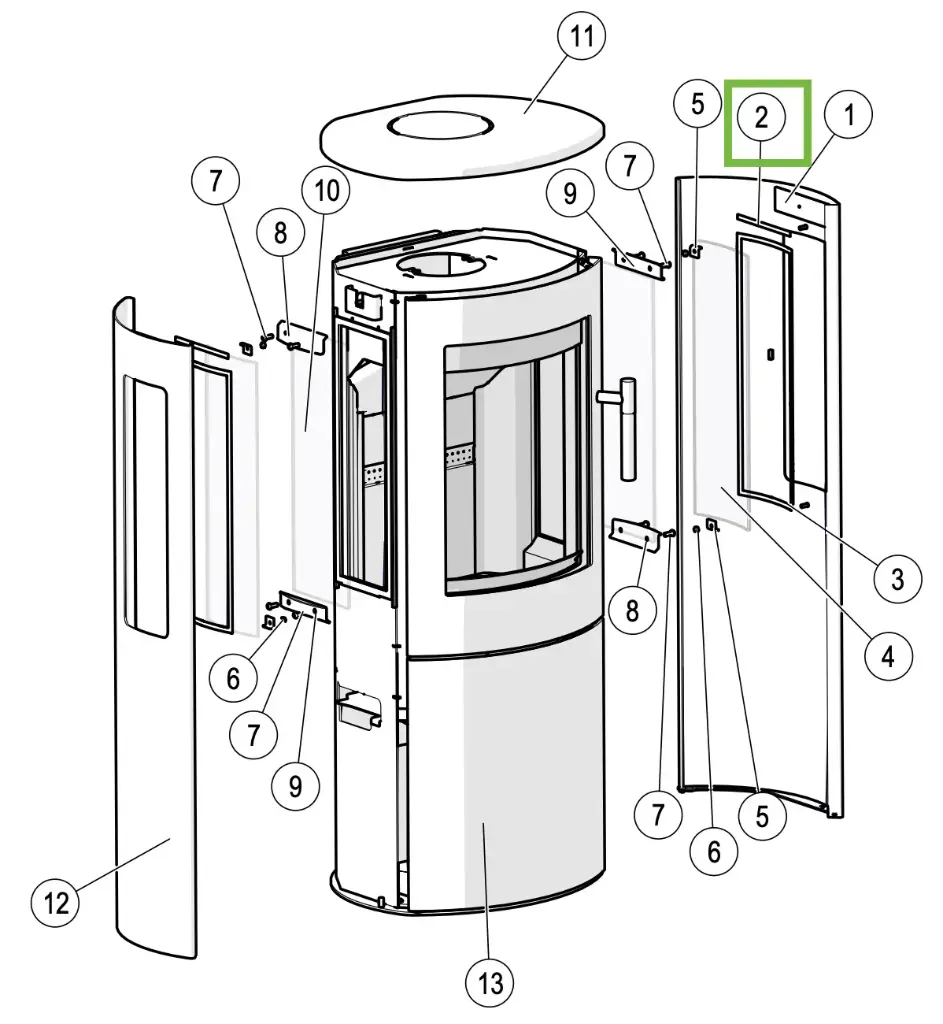 Lotus Mira - Kit joint pour vitre laterale (2pc)
