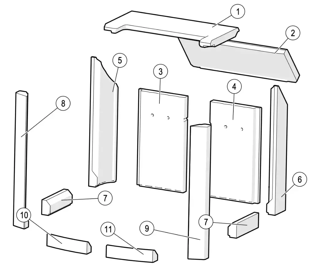 Lotus Mondo 3G - Skamolex set platen