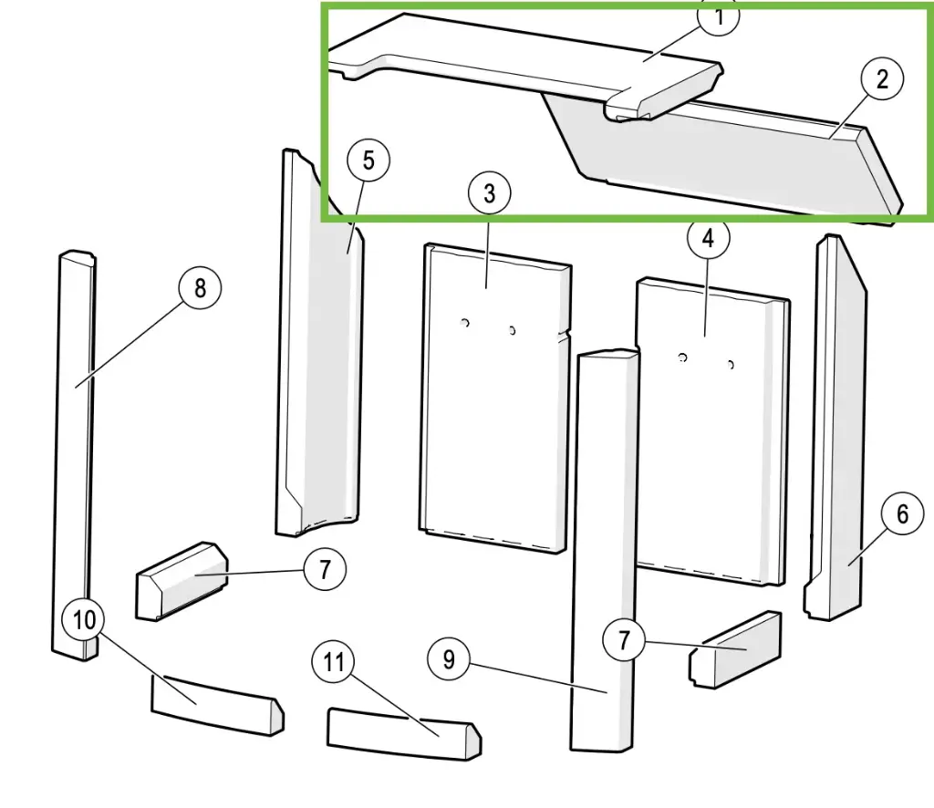 Lotus Mondo 3/3G  - Plaque refractaire