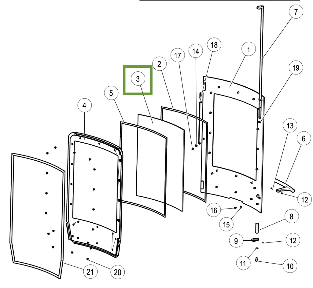 Lotus Mondo - Deurglas ( Mondo 2 )