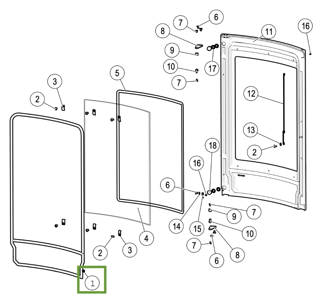 Lotus Mondo - Joint pour porte ø 14mm