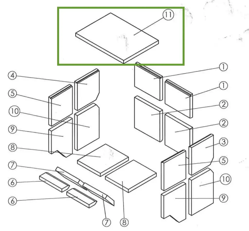 Lotus MQM - Plaque refractaire