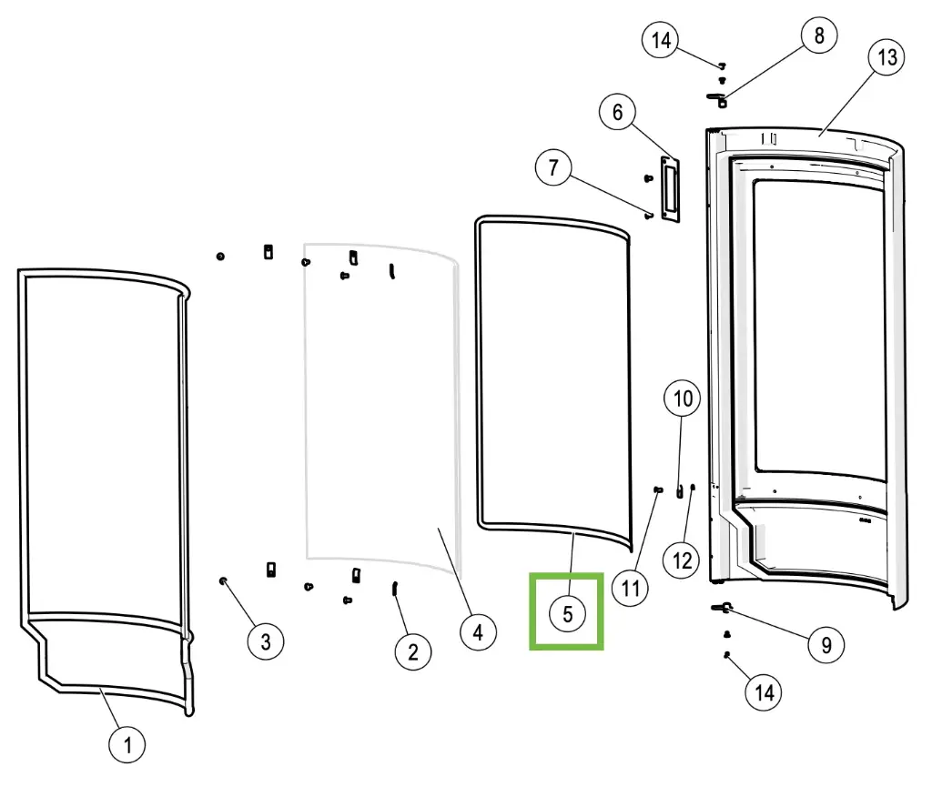 Lotus Prestige - Dichting glas ø 6mm