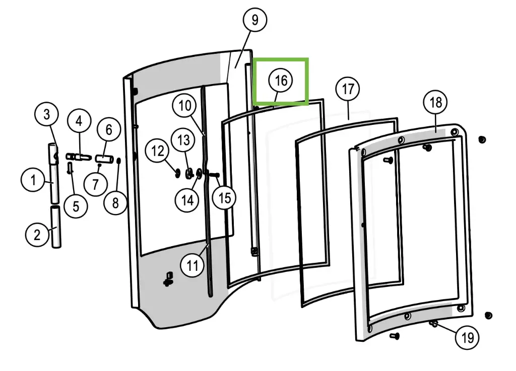 Lotus Prio - Dichtung glas ø 6mm