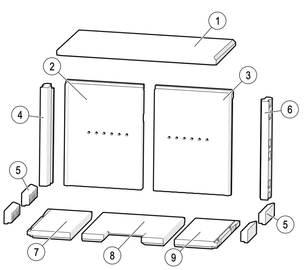 Lotus Unico - Skamolex set platen ( Unico 13 )