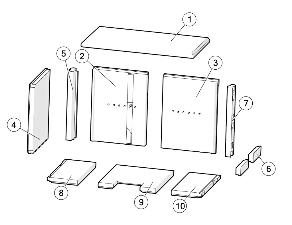 Lotus Unico - Skamolex set platen ( Unico 11+12 )