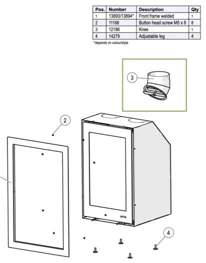 Lotus H-series - Connection stub
