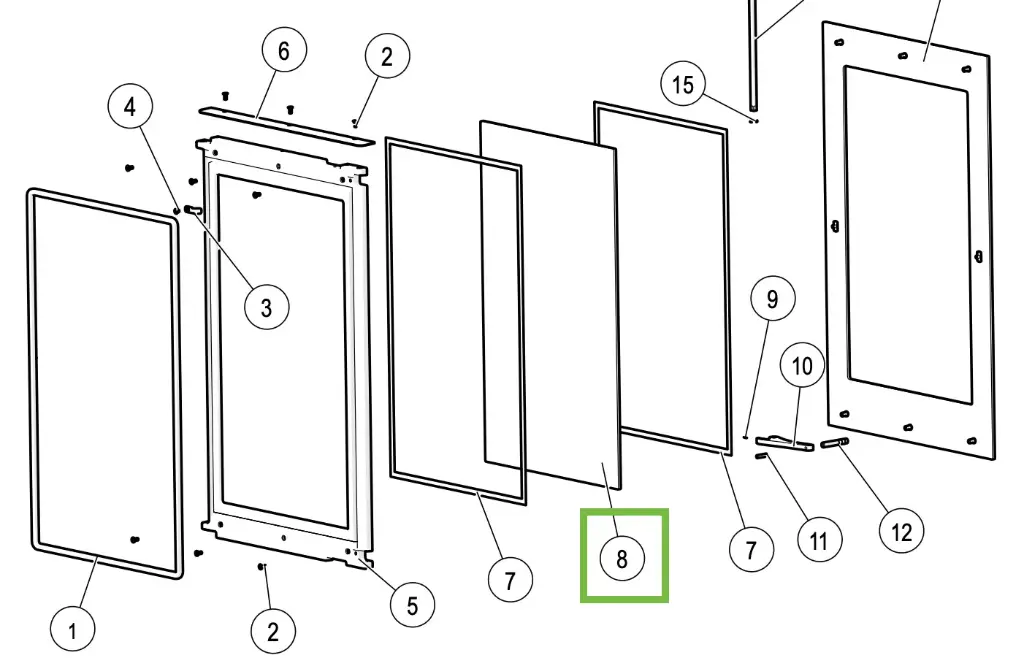Lotus H700 - Glass door