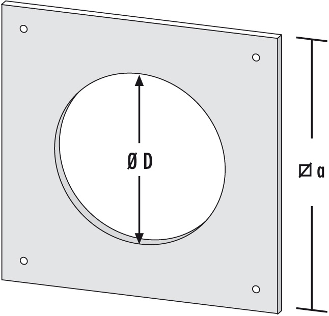 DMDBHL - DP Plaque de départ coupe-feu avec ventilation pour DFFOZPHL