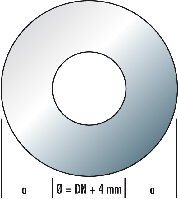 ES-ring 1mm - Ringbreite 100mm 
