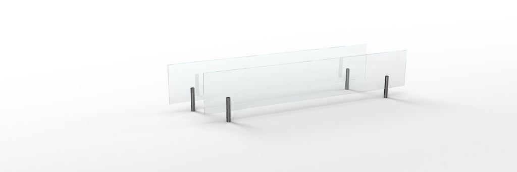 Planika Prime Fire Glaswanden (200mm hoog) optioneel