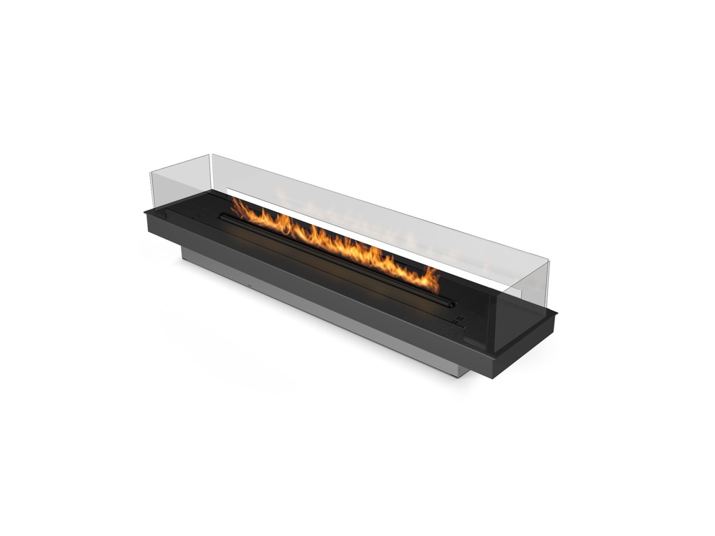 Planika Prime Fire 2.0 brander met verzonken glazen panelen voor tunnel, Room Divider en eiland opstellingen