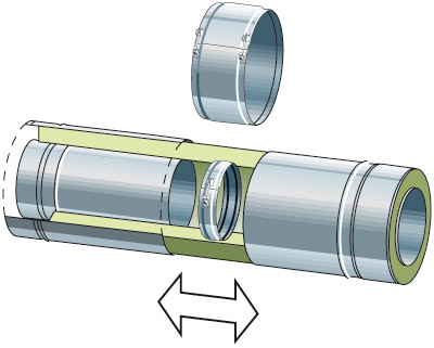 DW Telescopic element 200 - 400 mm