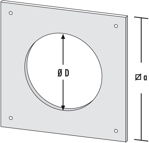 DMDBHL - DP Plaque de départ coupe-feu avec ventilation pour DFFOZPHL